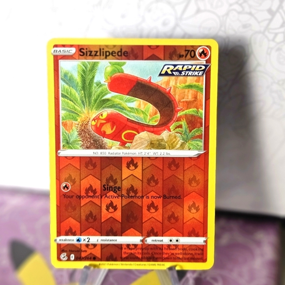 Sizzlipede 047/264 Pokémon TCG Reverse Holo Rare